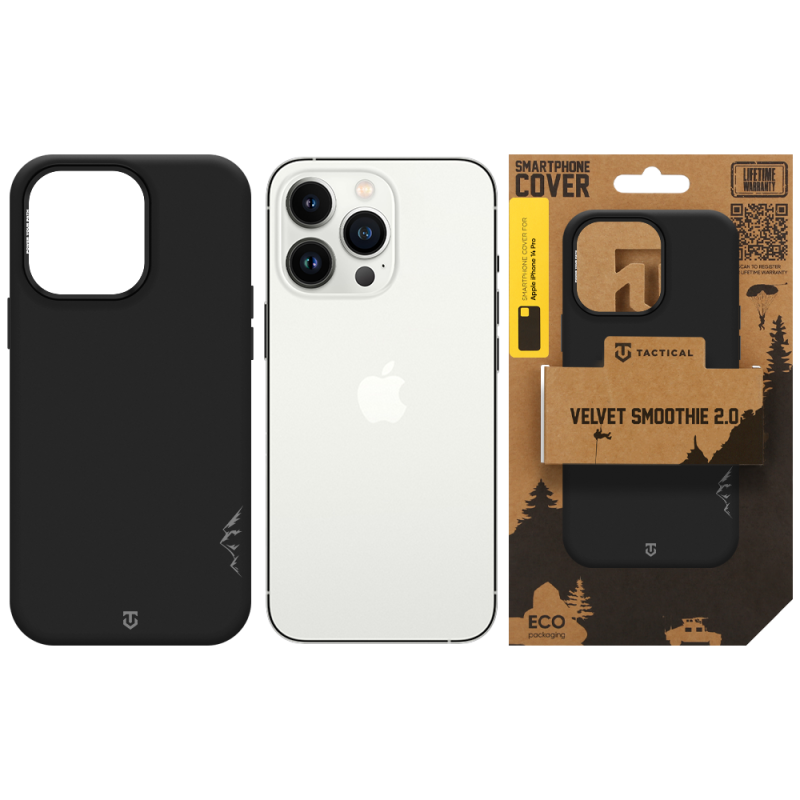 Tactical MagForce Velvet Smoothie 2.0 Kryt pro Apple iPhone 14 Pro Asphalt