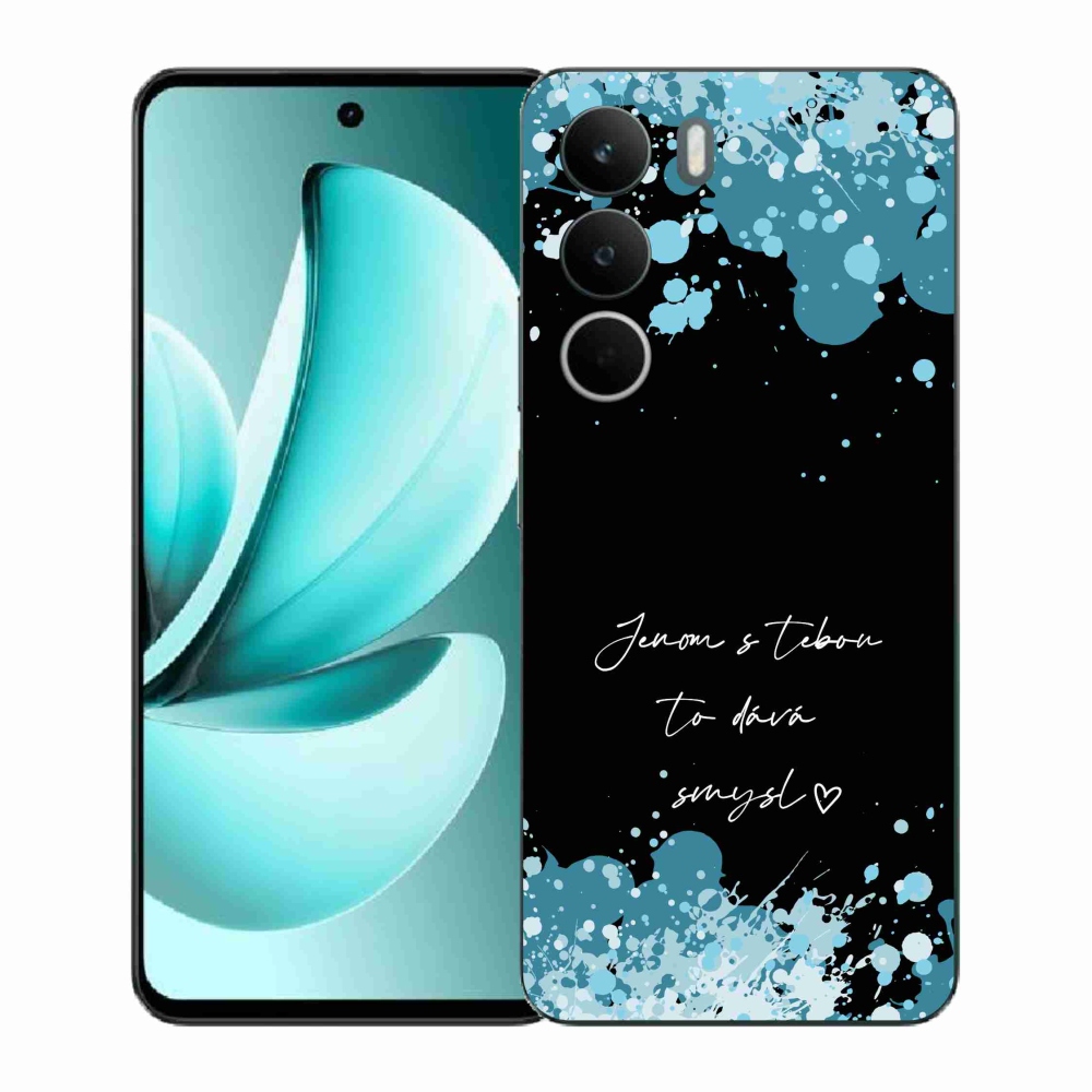 Gelový kryt mmCase na Realme C71 - zamilovaný text černé pozadí