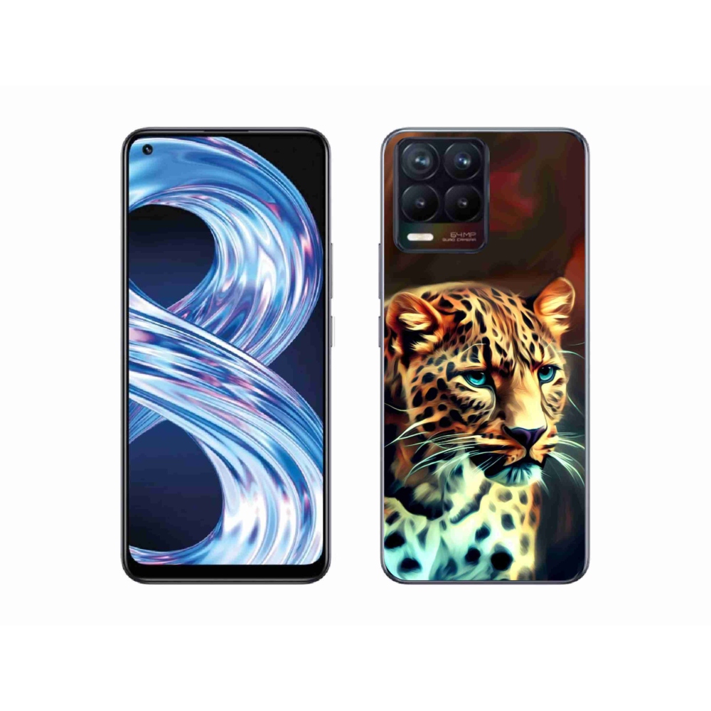 Gelový kryt mmCase na Realme 8 Pro - leopard