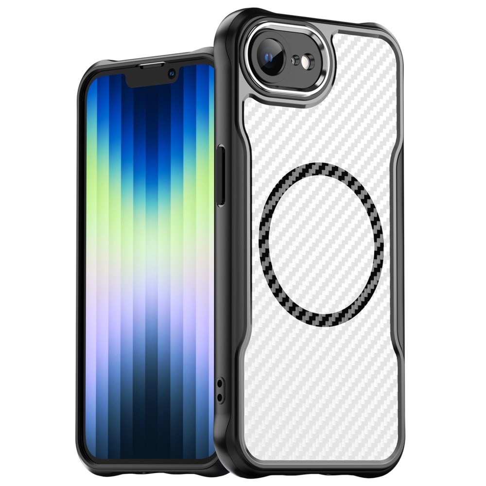 Texture odolný kryt s podporou MagSafe na iPhone 16e - černý