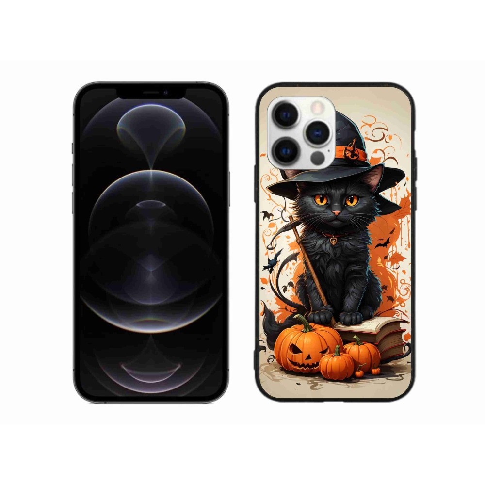 Gelový kryt mmCase na iPhone 12 Pro Max - kocour čaroděj