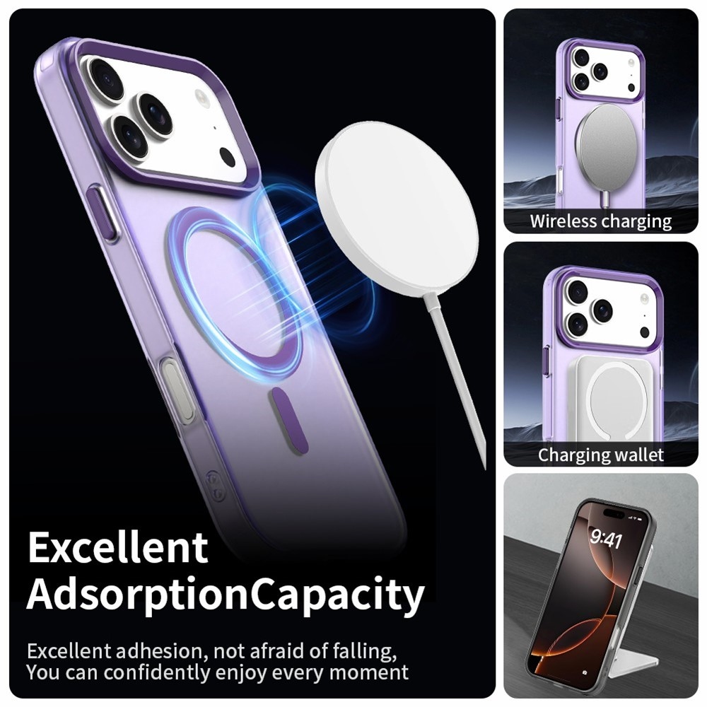 Candy gelový obal s MagSafe na iPhone 17 Pro - fialový