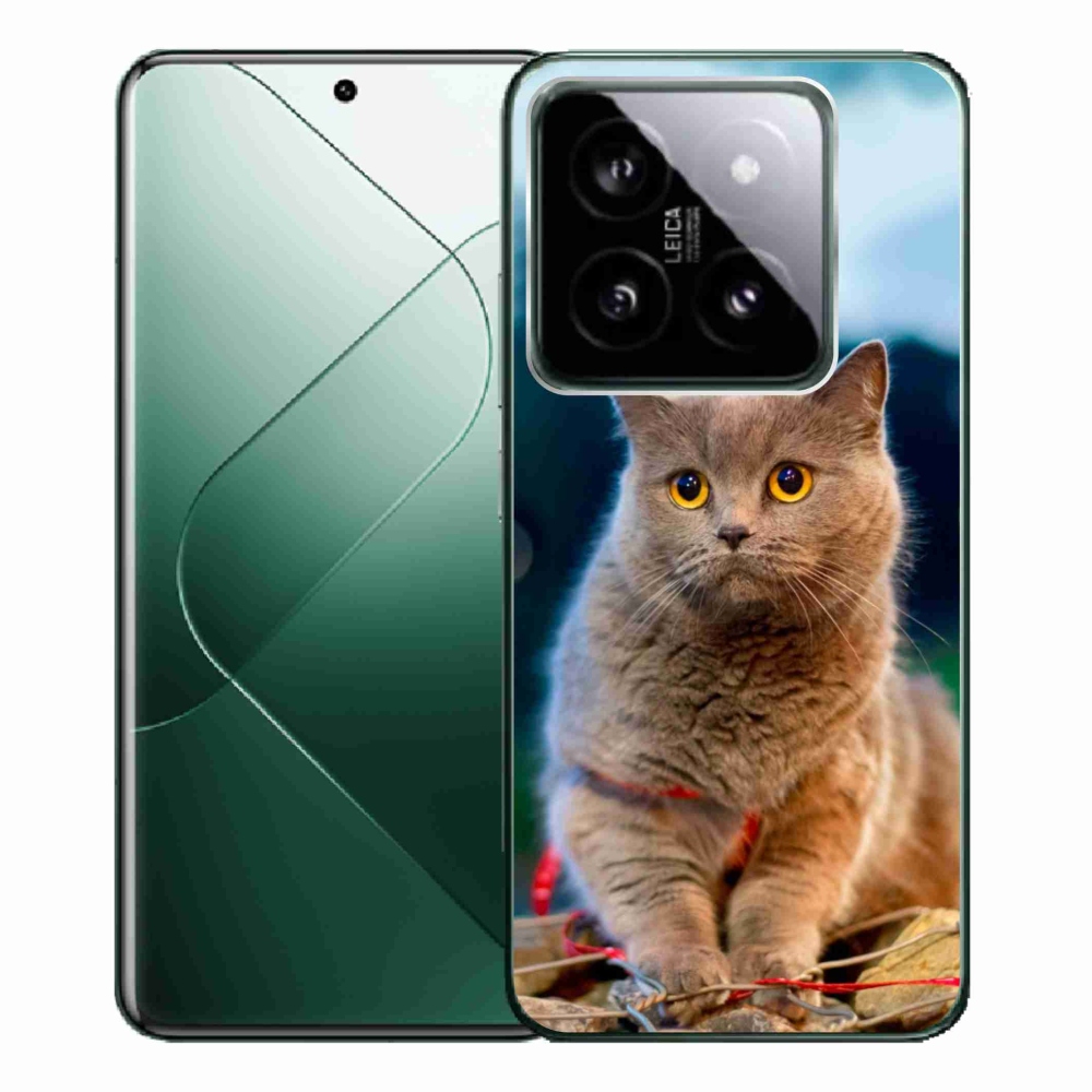 Gelový kryt mmCase na Xiaomi 14 Pro - britská modrá 2