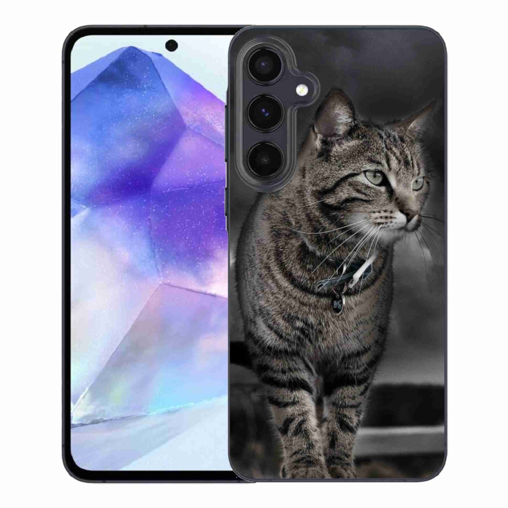 Gelový kryt mmCase na Samsung Galaxy A55 5G - kočka