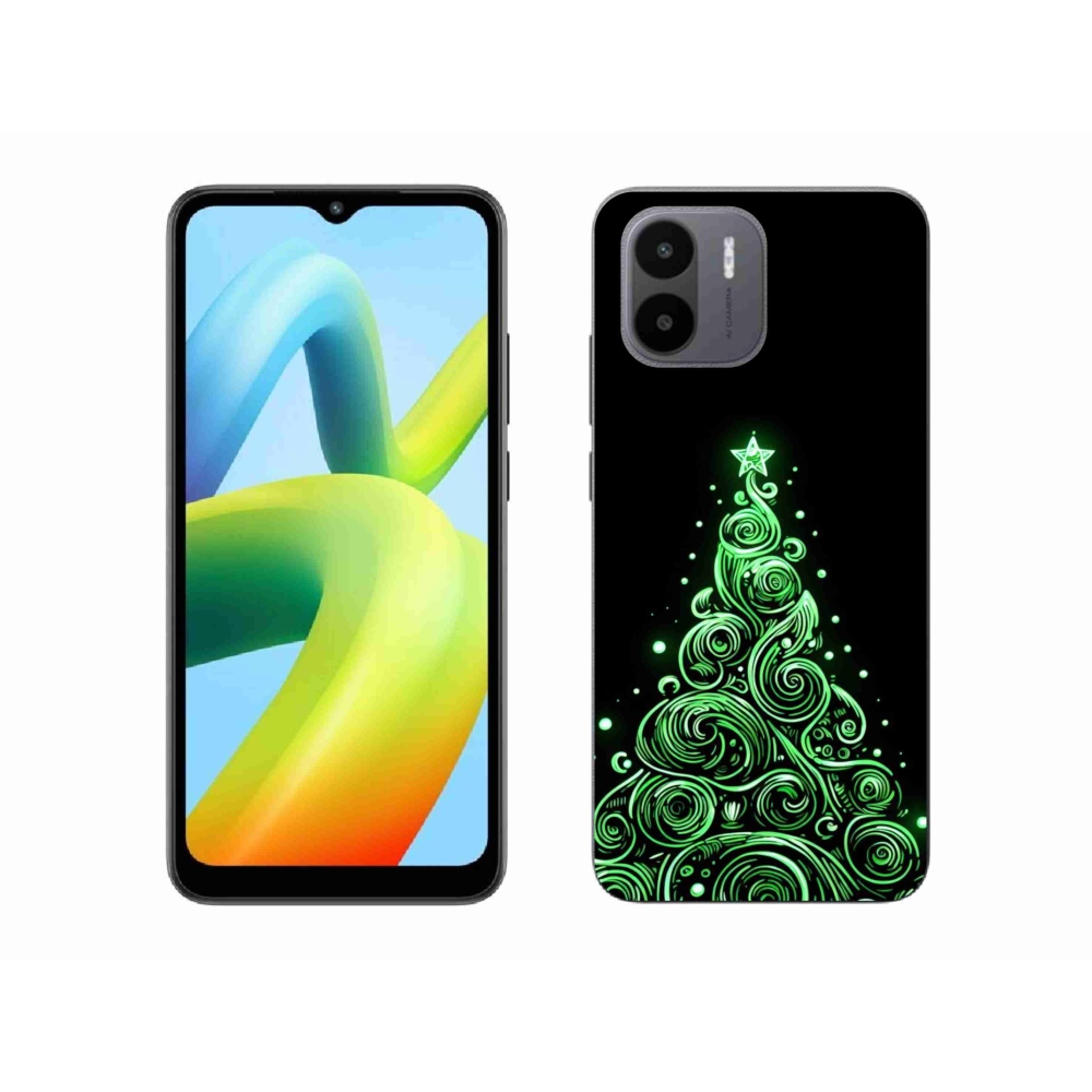 Gelový kryt mmCase na Xiaomi Redmi A1/Redmi A2 - neonový vánoční stromek 3