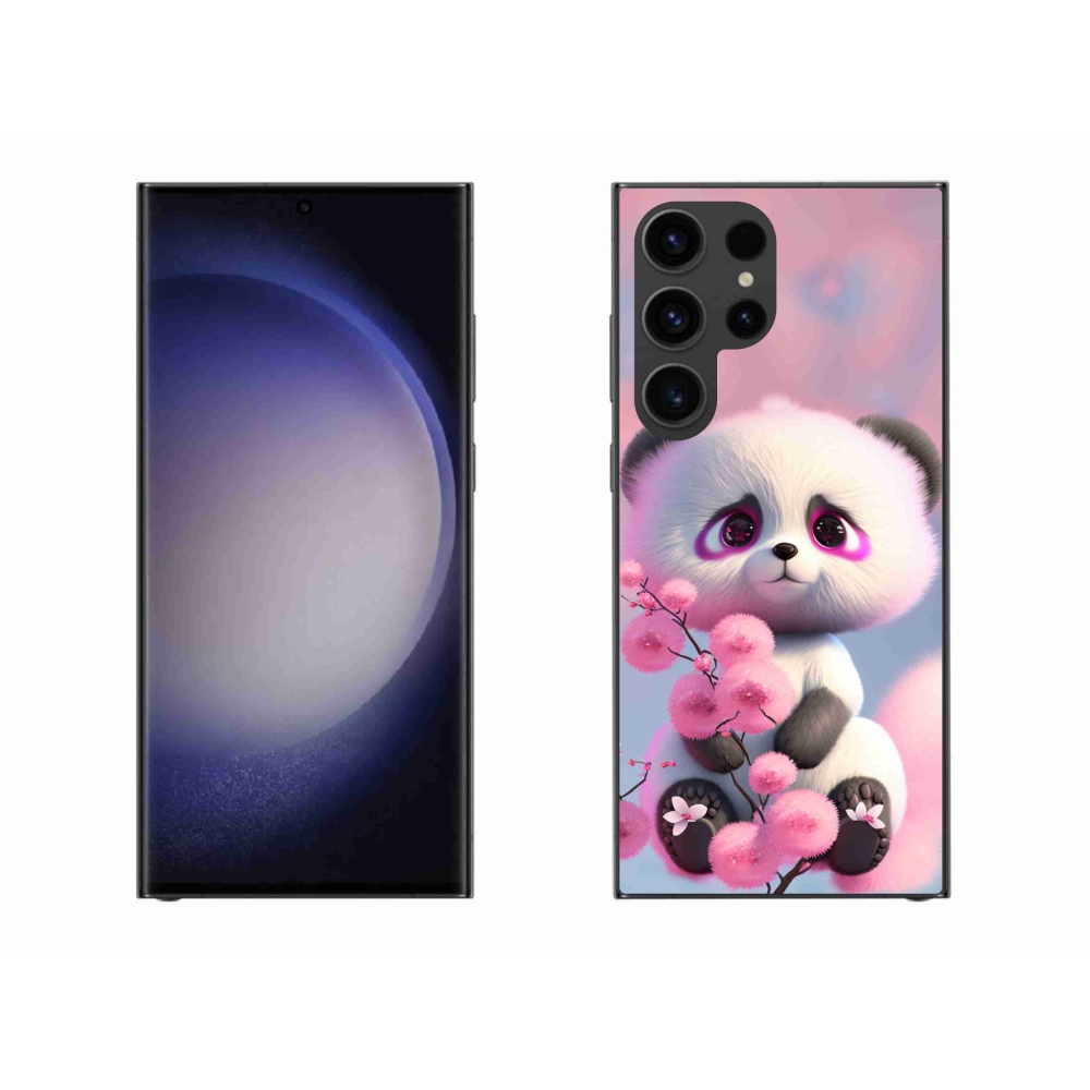 Gelový kryt mmCase na Samsung Galaxy S23 Ultra 5G - roztomilá panda 1