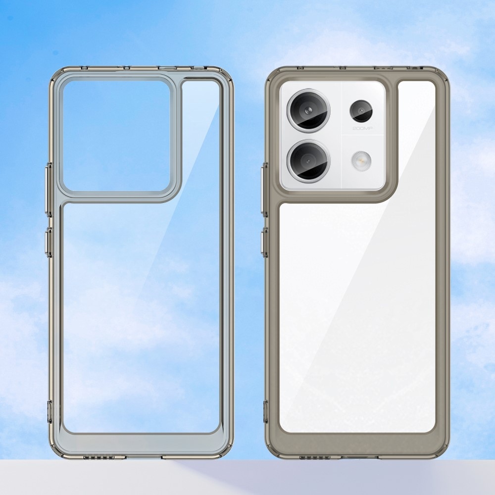 Gelový obal s pevnými zády na Xiaomi Redmi Note 13 Pro 5G/Poco X6 5G - šedý