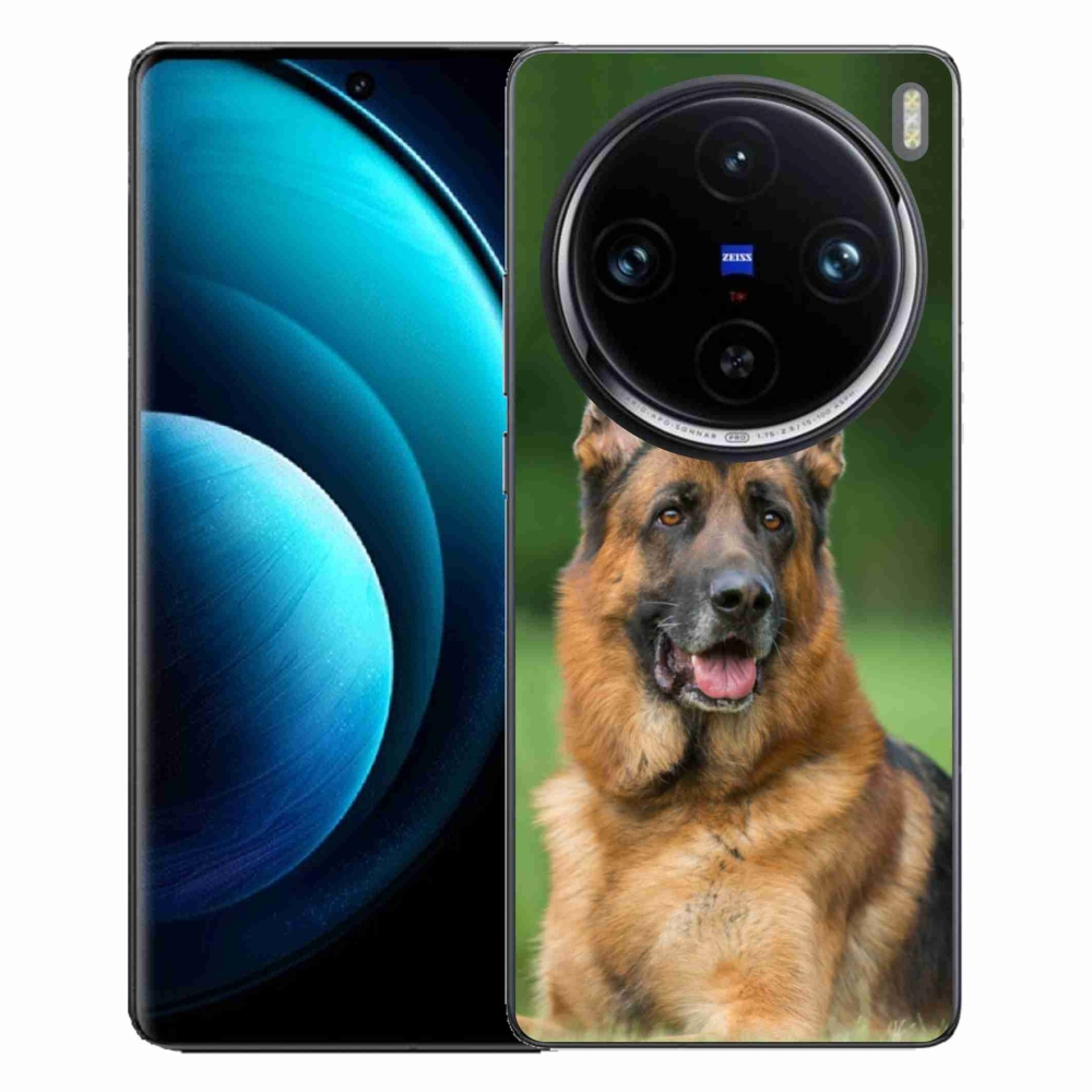 Gelový kryt mmCase na Vivo X100 Pro 5G - německý ovčák
