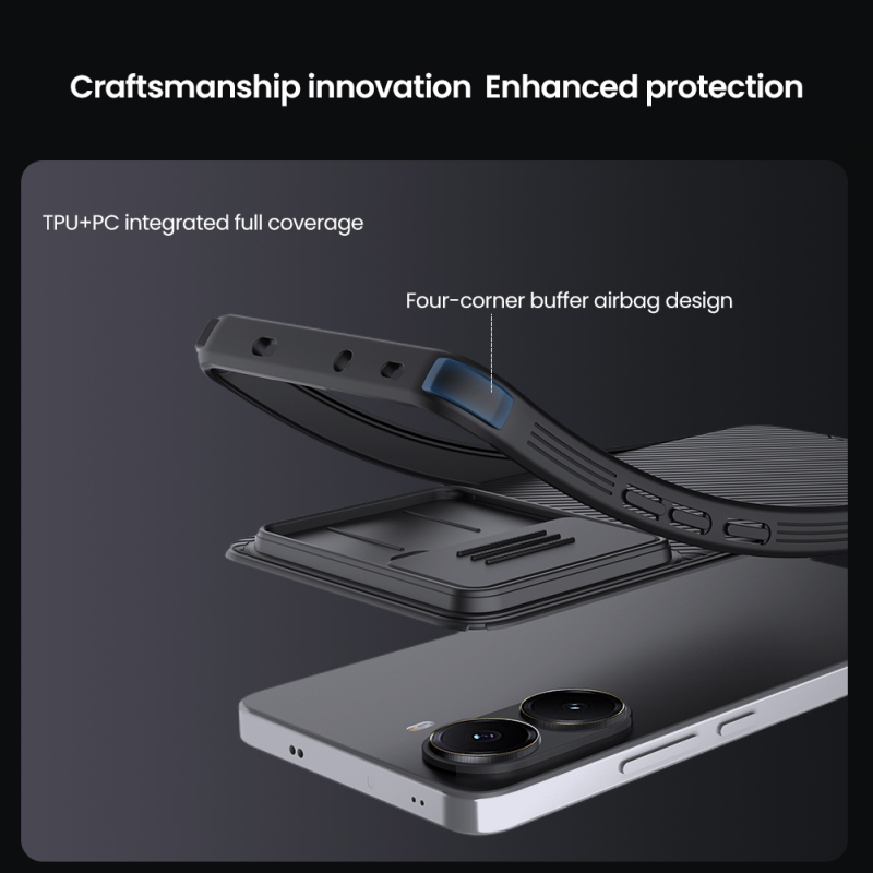 Nillkin CamShield PRO Magnetic Zadní Kryt pro Poco X7 Pro 5G Black
