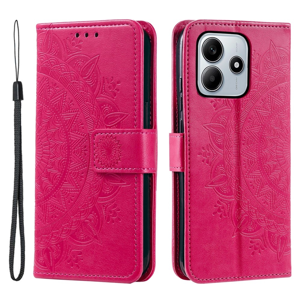 Mandala knížkové pouzdro na Xiaomi Redmi Note 14 - rose