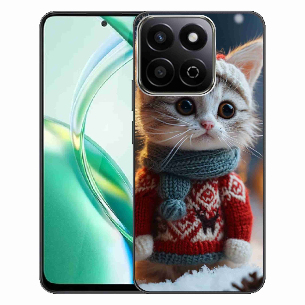 Gelový kryt mmCase na Honor 200 Smart 5G - kotě ve svetru