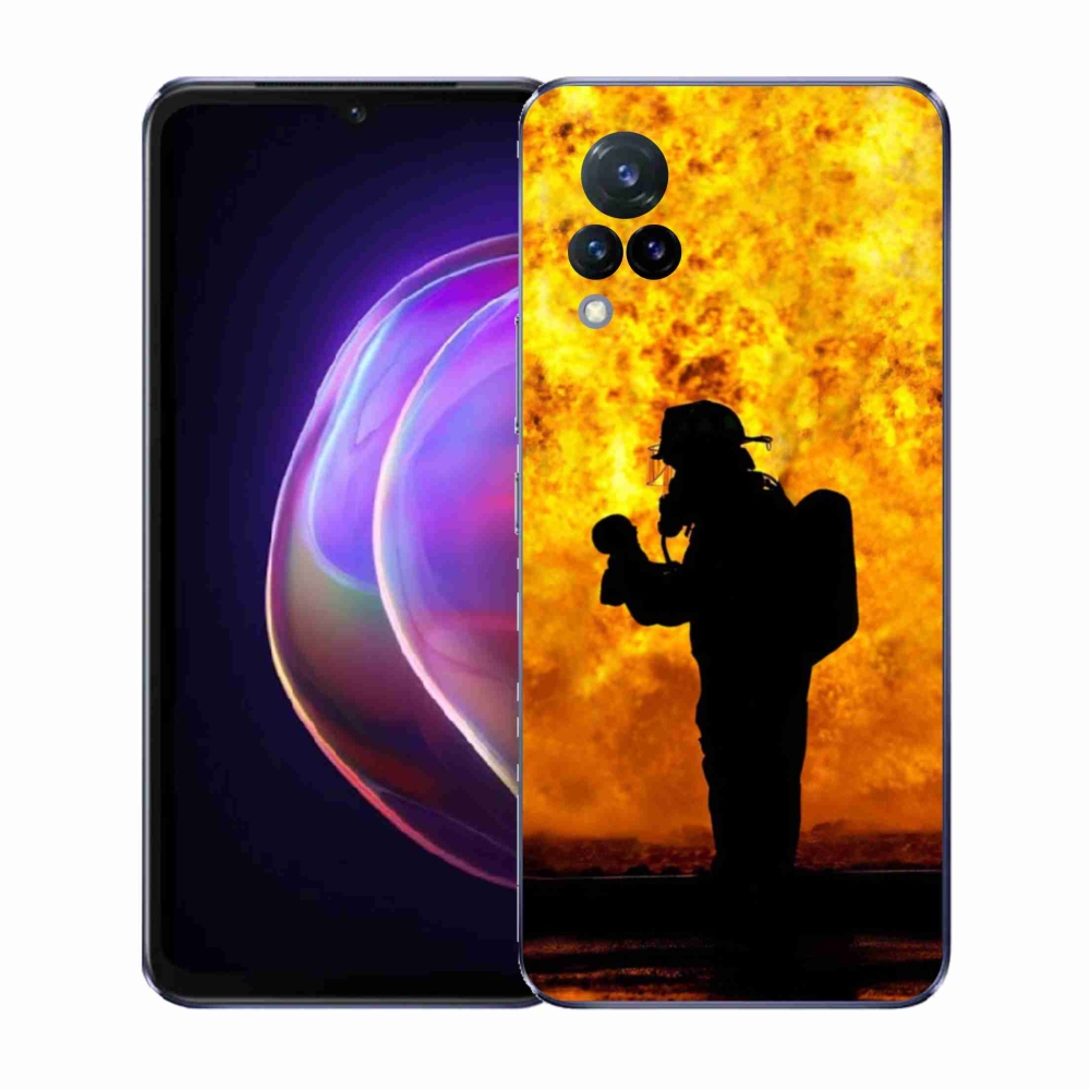 Gelový kryt mmCase na Vivo V21 4G/5G - hasič
