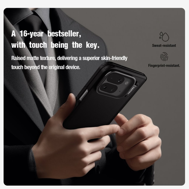 Nillkin Super Frosted Prop Zadní Kryt pro Google Pixel 10 Pro Fold Black