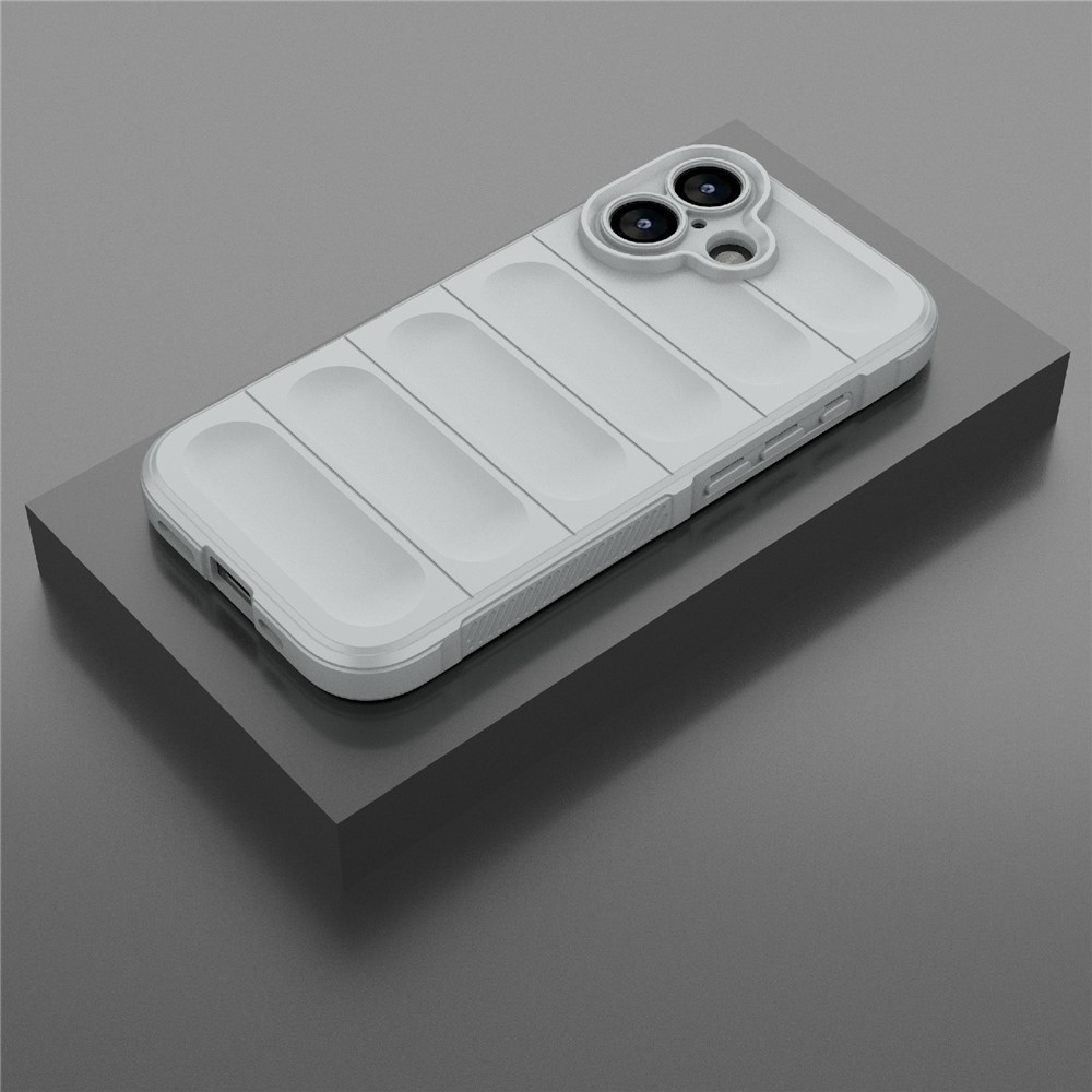 Rugg odolný gelový obal na iPhone 17 - světlešedý
