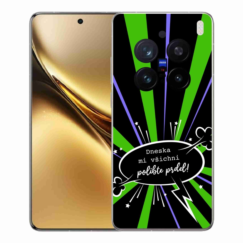 Gelový kryt mmCase na Vivo X200 Pro 5G - vtipný text 15 černé pozadí