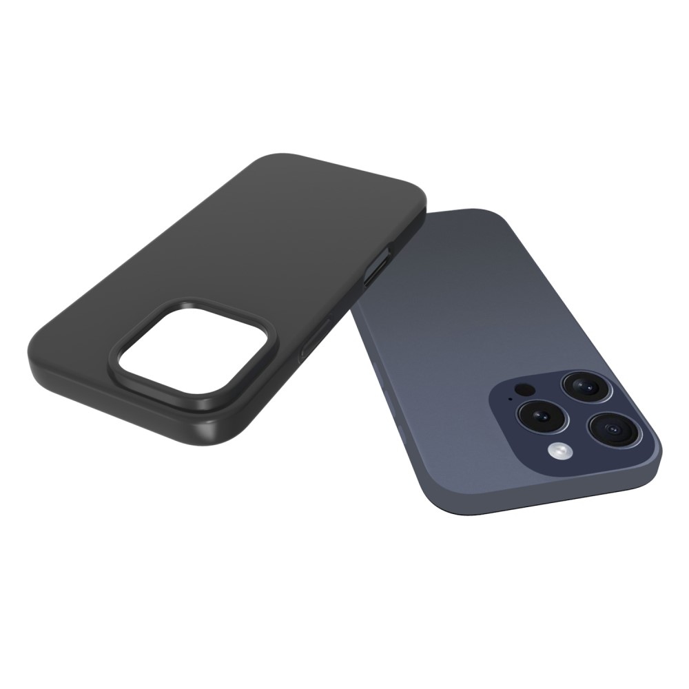 Černý gelový obal na iPhone 16 Pro
