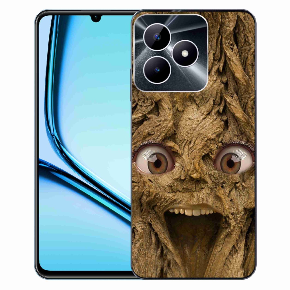 Gelový kryt mmCase na Realme Note 50 - veselý strom s očima