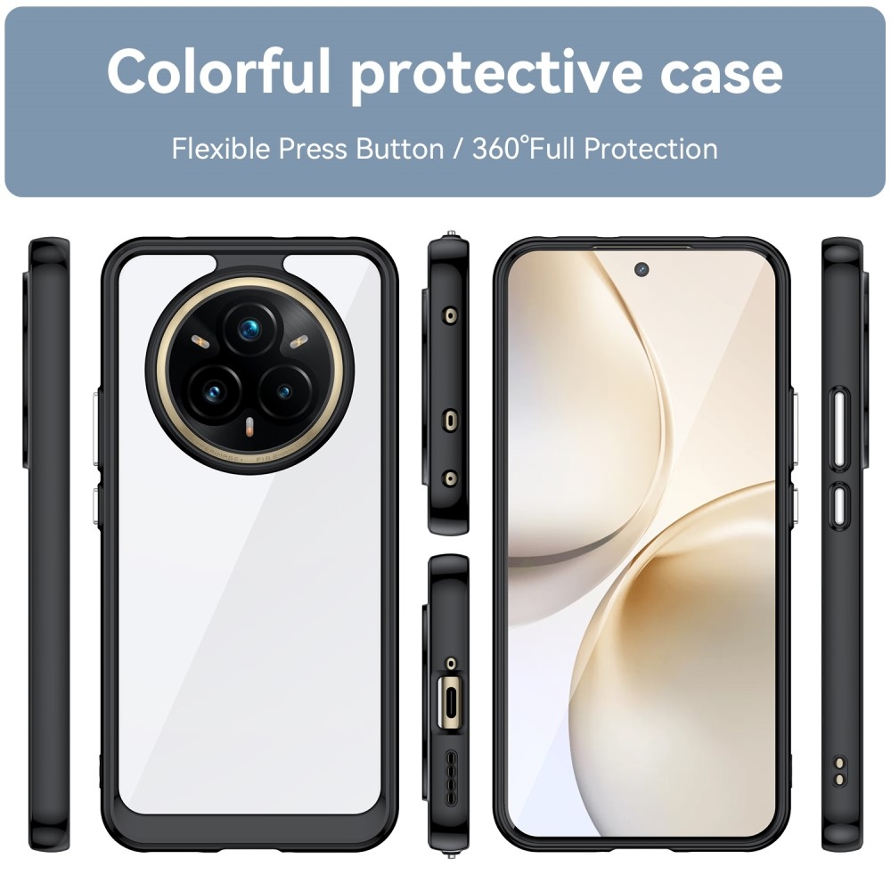 Gelový obal s pevnými zády na Realme 14 Pro+ 5G - černý