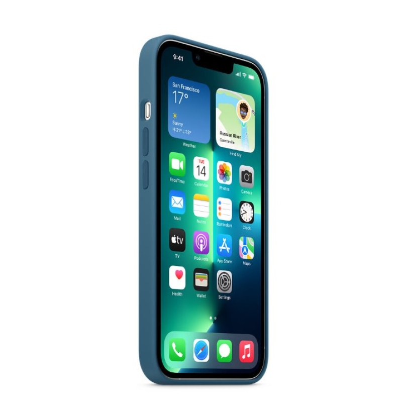 MM2G3ZE/A Apple Silikonový Kryt vč. Magsafe pro iPhone 13 Pro Blue Jay