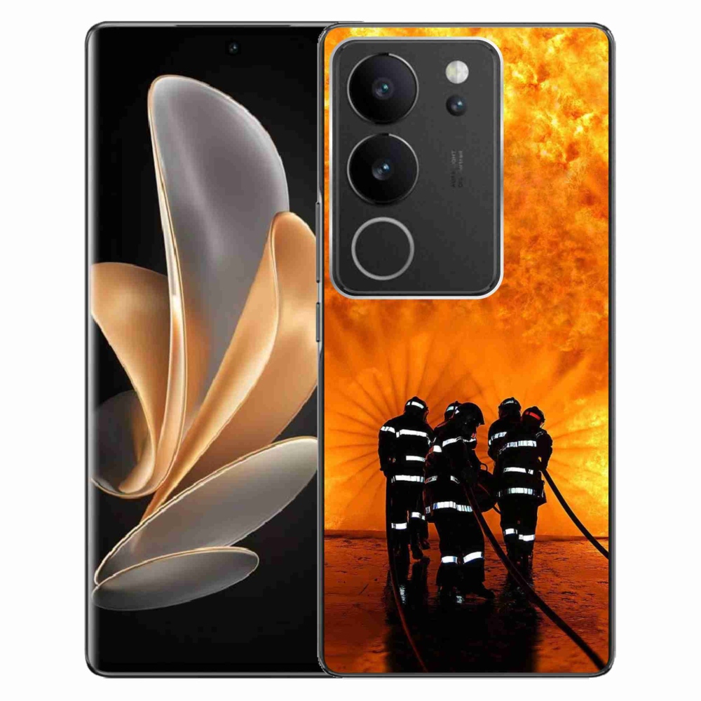 Gelový kryt mmCase na Vivo V29 5G - požár