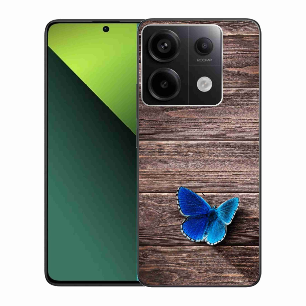 Gelový kryt mmCase na Xiaomi Redmi Note 13 Pro 5G/Poco X6 5G - modrý motýl 1