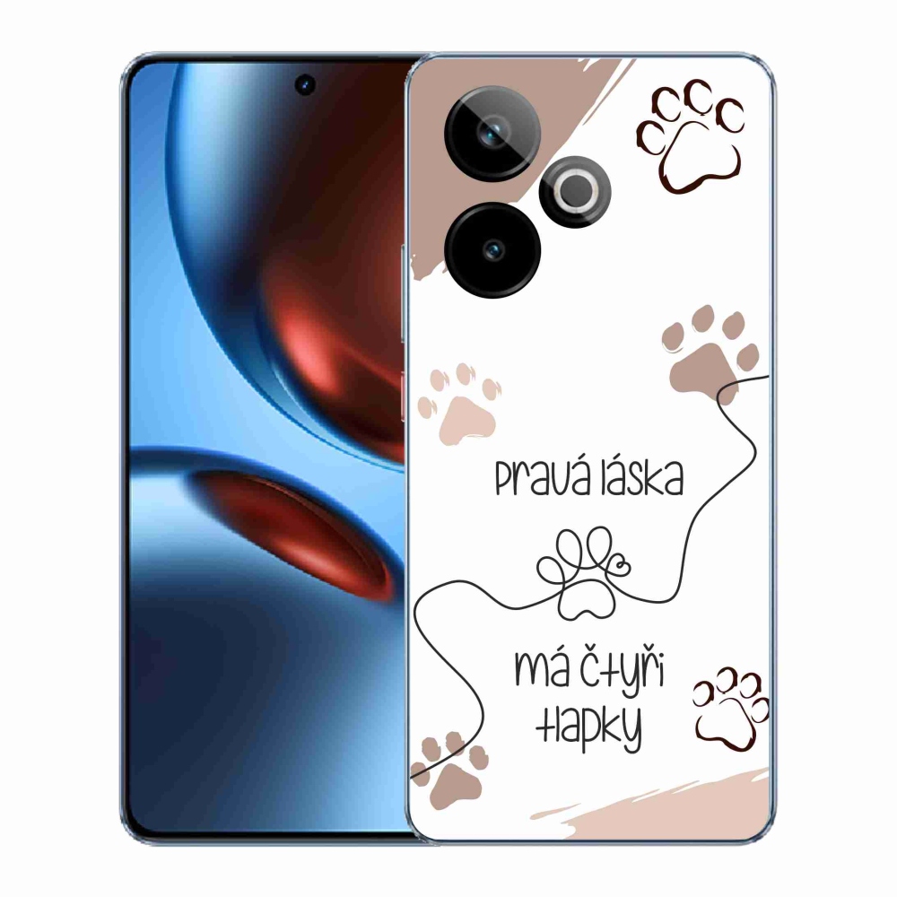 Gelový kryt mmCase na Realme GT 7 5G/GT 7T 5G - psí motiv 1 bílé pozadí