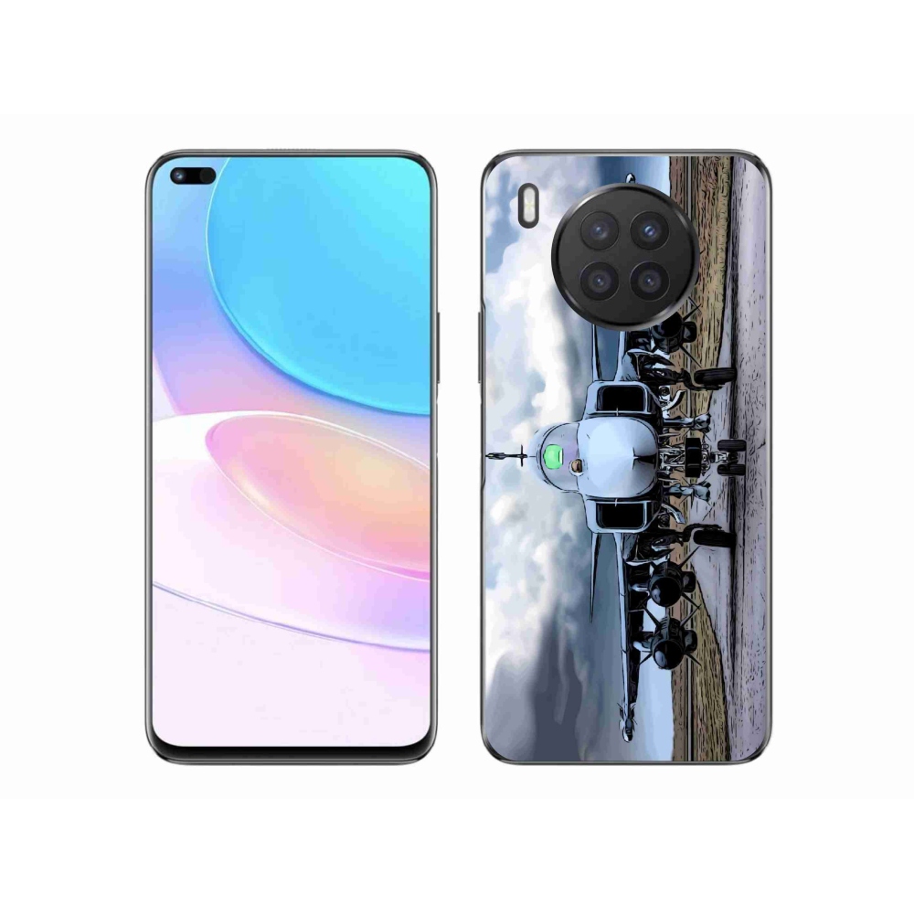 Gelový kryt mmCase na Huawei Nova 8i - vojenské letadlo