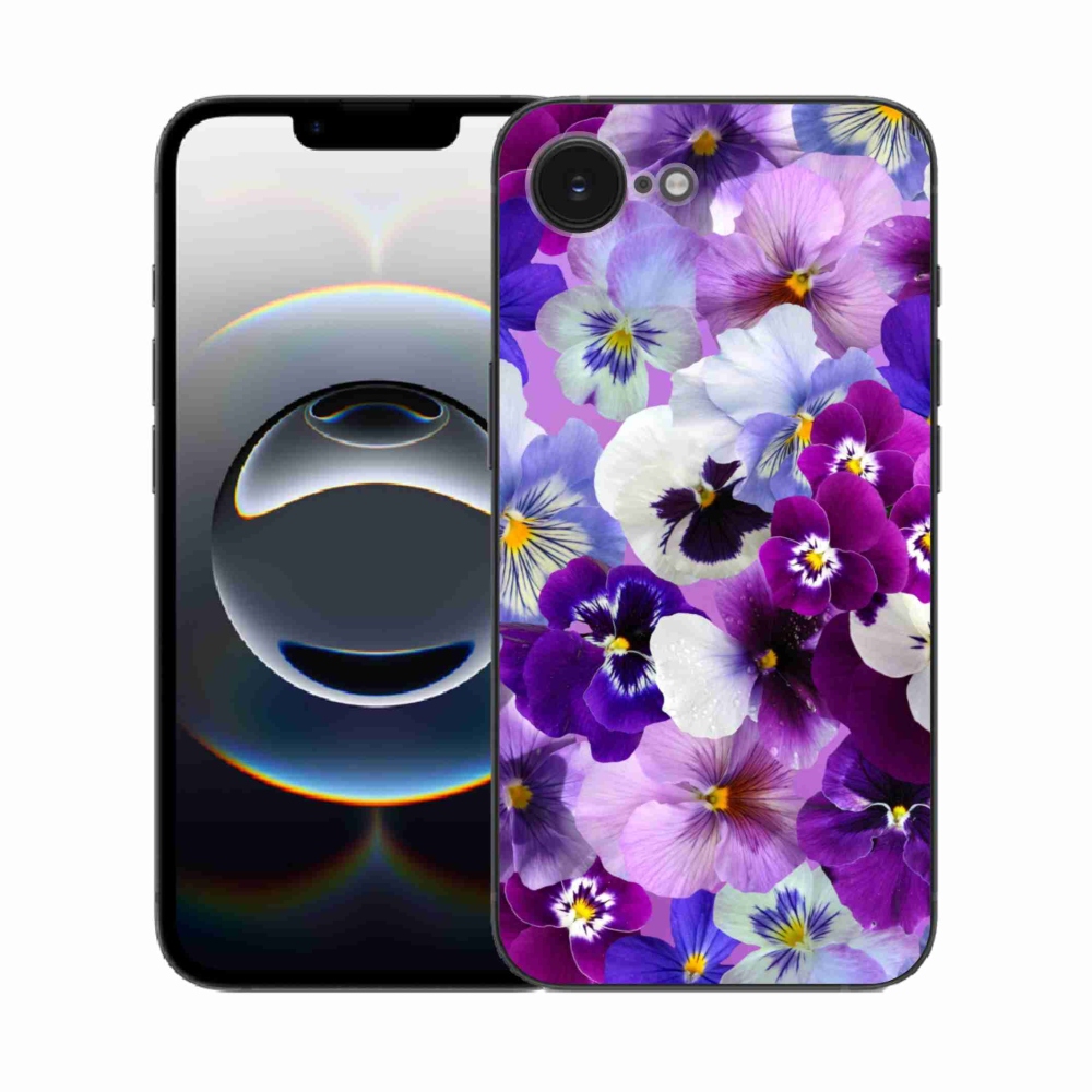 Gelový kryt mmCase na iPhone 16e - květiny 9
