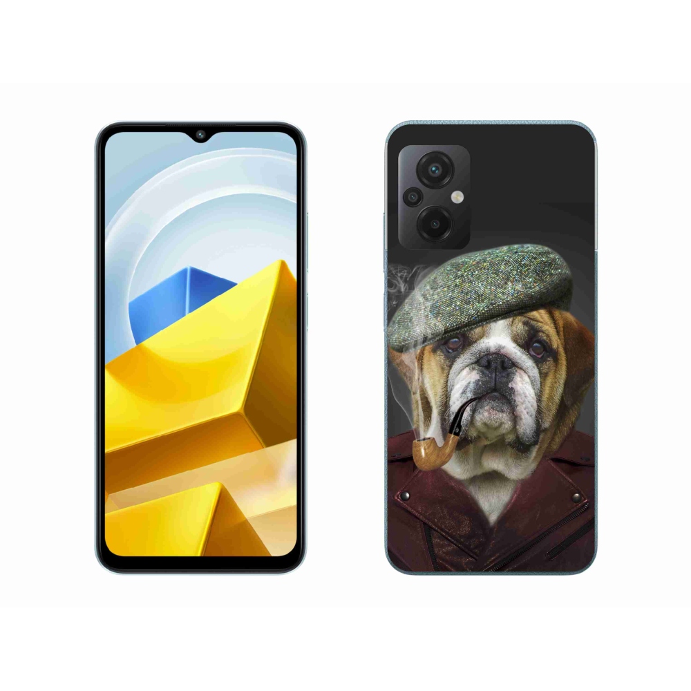 Gelový kryt mmCase na Xiaomi Poco M5 4G - pes s fajfkou