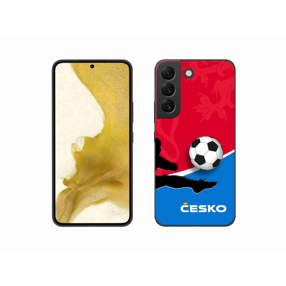 Gelový kryt mmCase na Samsung Galaxy S22 5G - fotbal Česko 2