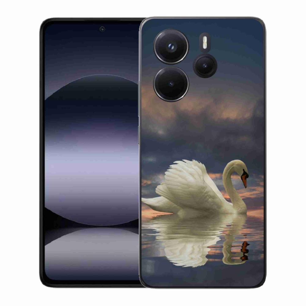 Gelový kryt mmCase na Xiaomi Redmi Note 14 - labuť