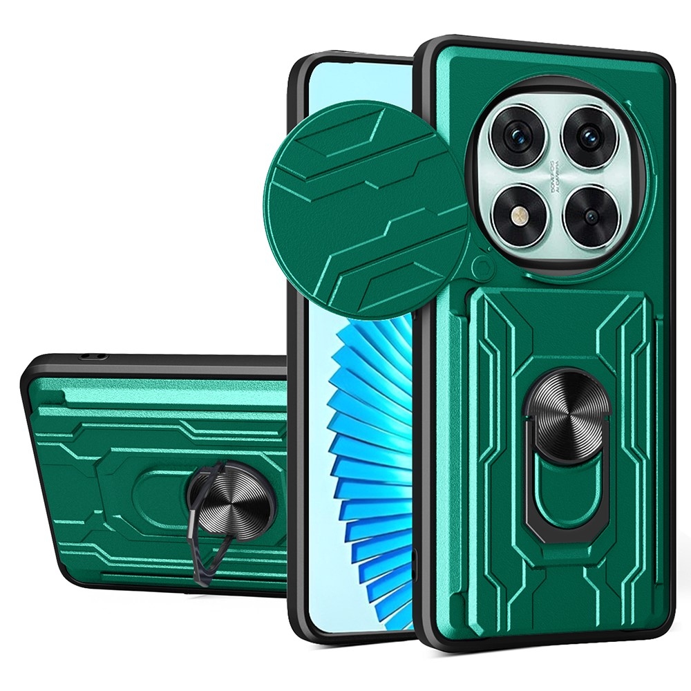 Slider odolný kryt na Xiaomi Redmi Note 14 Pro 5G/Poco X7 5G - zelený