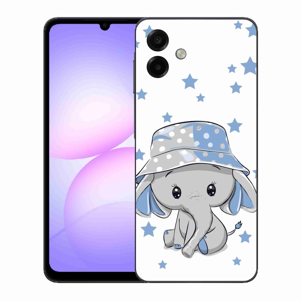 Gelový kryt mmCase na Samsung Galaxy A07 4G - modrý slon