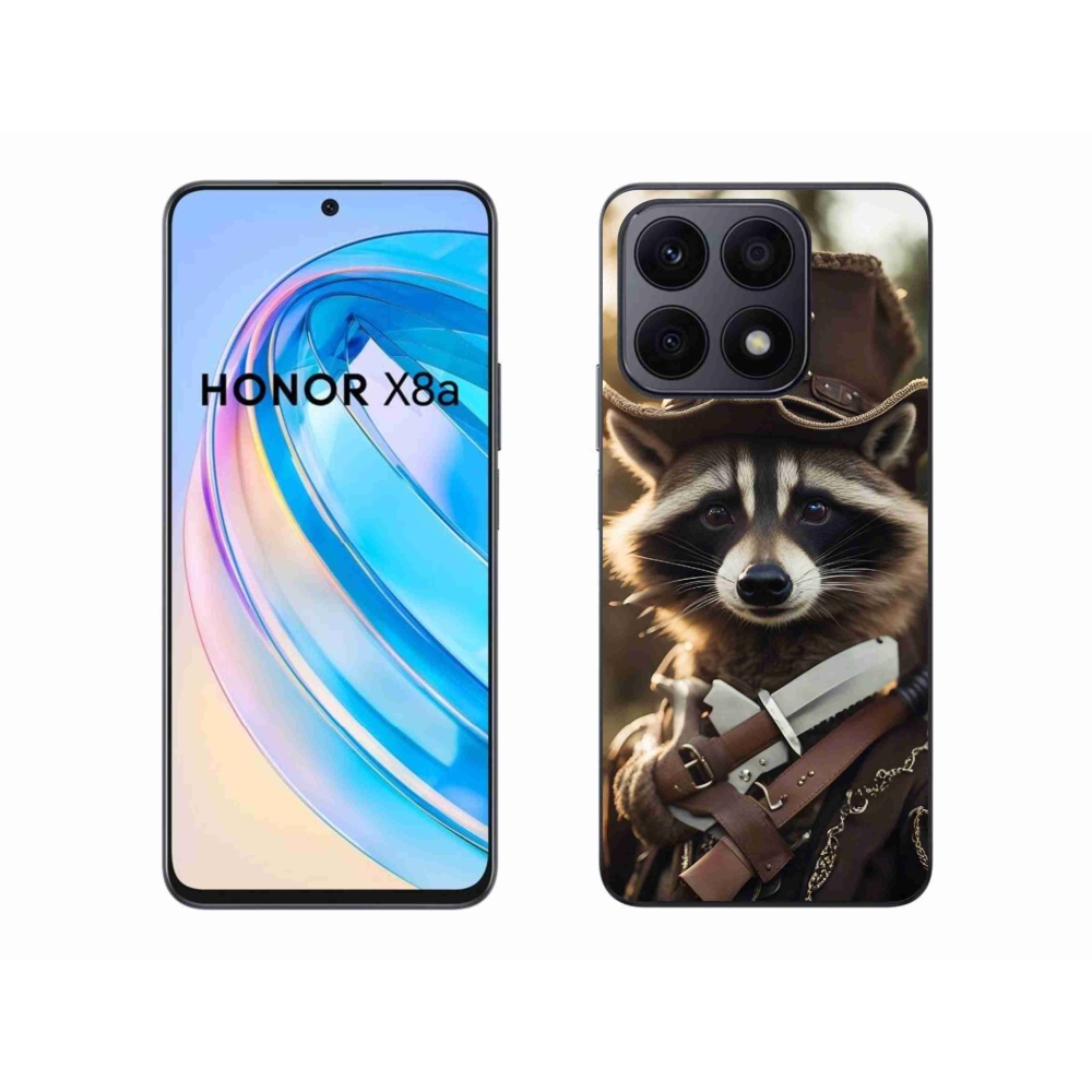 Gelový kryt mmCase na Honor X8a - mýval v uniformě