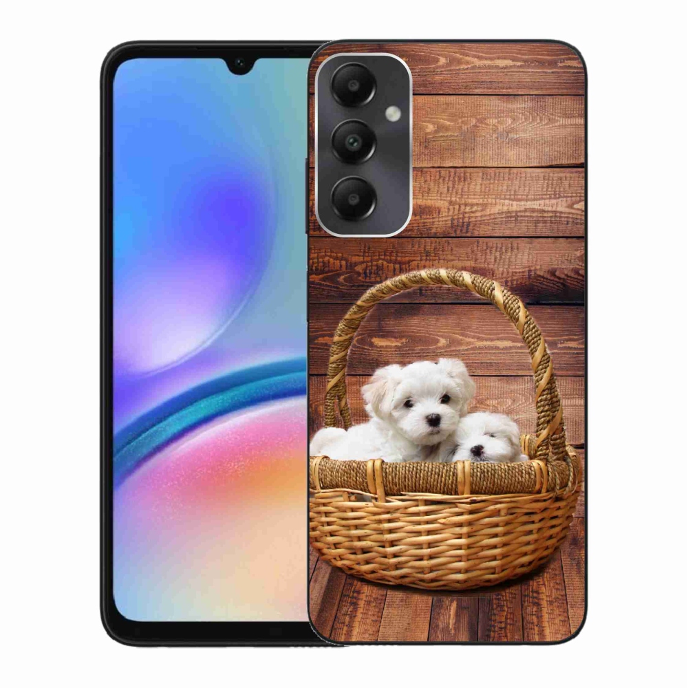 Gelový kryt mmCase na Samsung Galaxy A05s - štěňátka