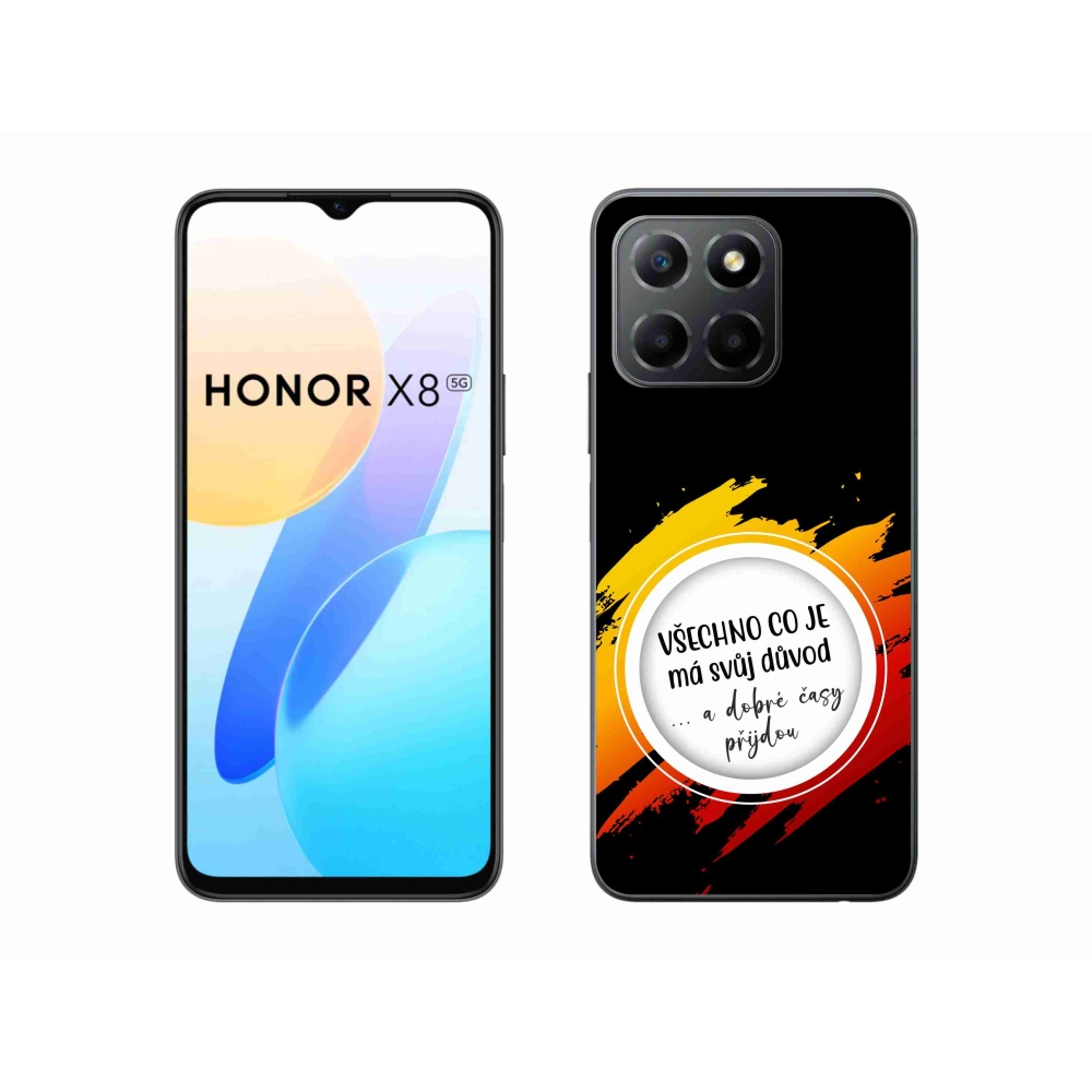 Gelový kryt mmCase na Honor X8 5G/Honor 70 Lite 5G - citát 3 černé pozadí