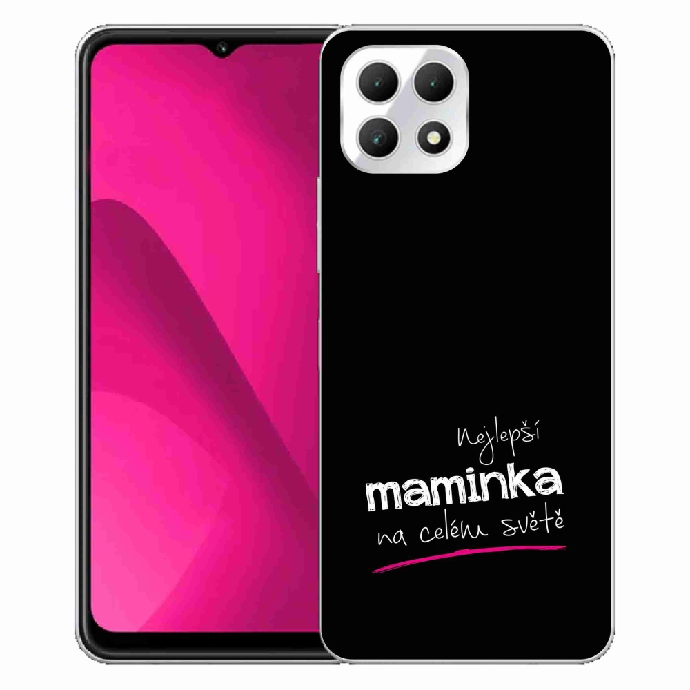 Gelový kryt mmCase na T-Mobile T Phone 2 - nejlepší maminka 4 černé pozadí