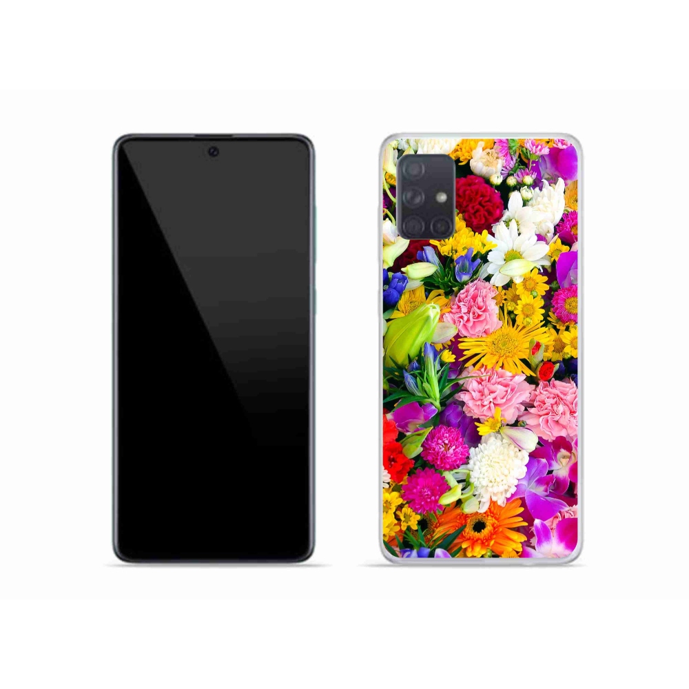 Gelový kryt mmCase na Samsung Galaxy A51 - květiny 12