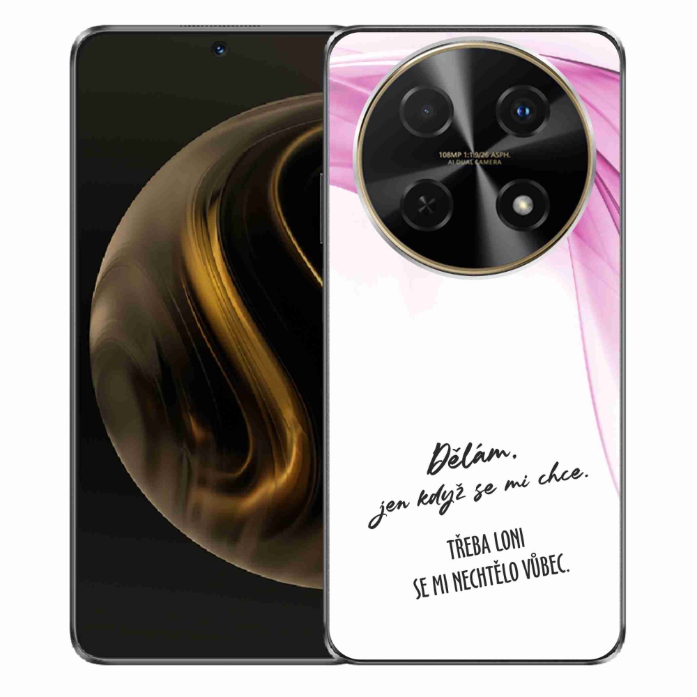 Gelový kryt mmCase na Huawei Nova 12i - vtipný text 12 bílé pozadí
