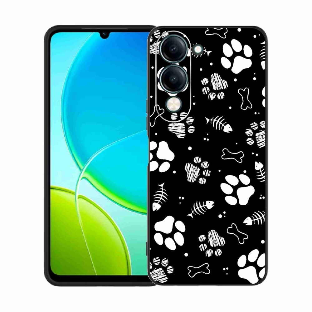 Gelový kryt mmCase na Vivo Y29s 5G - psí tlapky