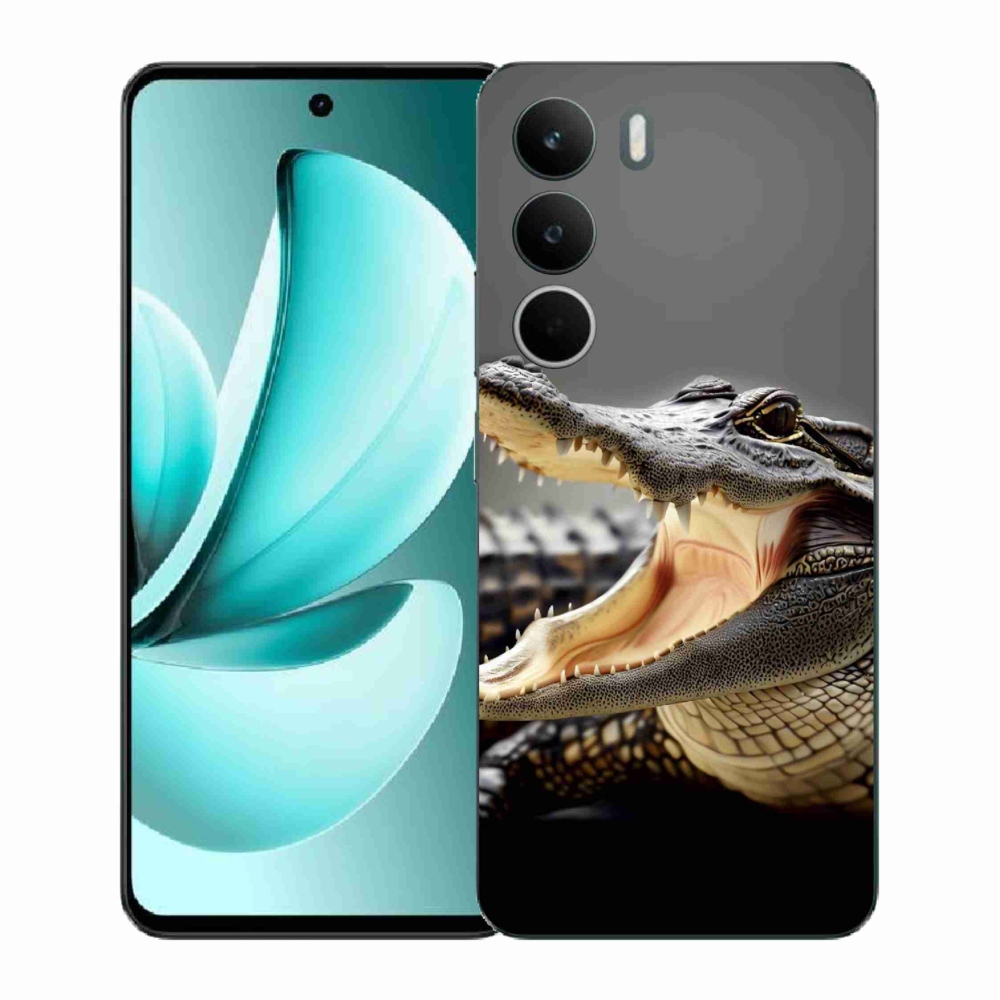Gelový kryt mmCase na Realme C71 - krokodýl
