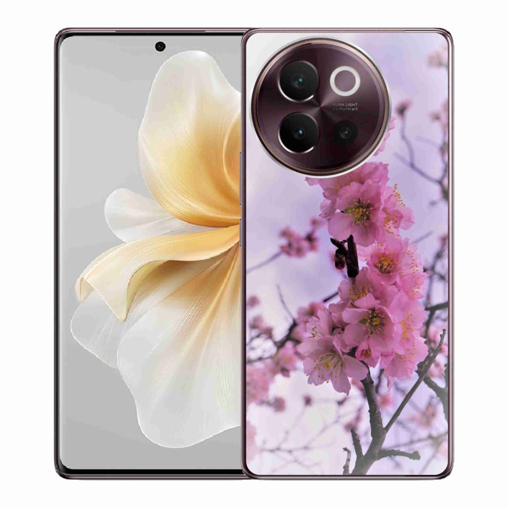 Gelový kryt mmCase na Vivo V40 Lite 5G - květiny 7