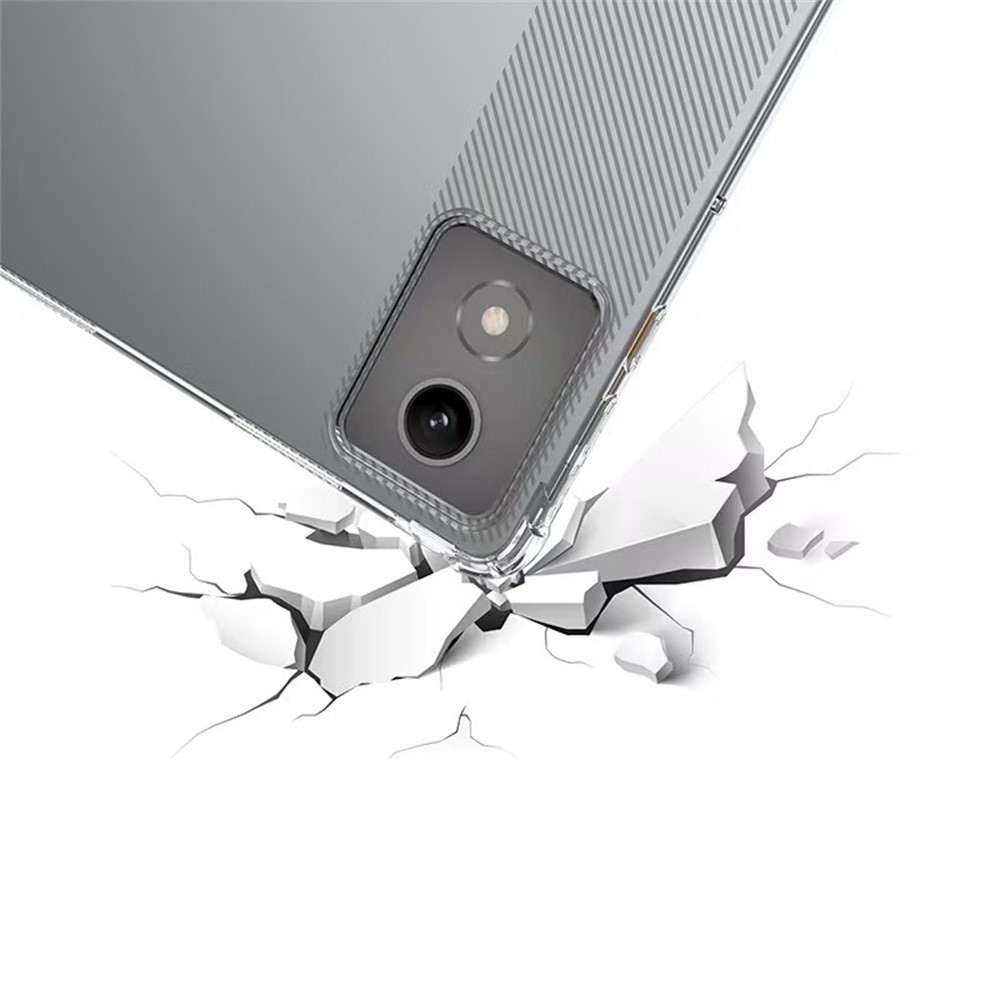 Průhledný gelový obal s vyztuženými rohy na Lenovo Tab K11 Plus - průhledný