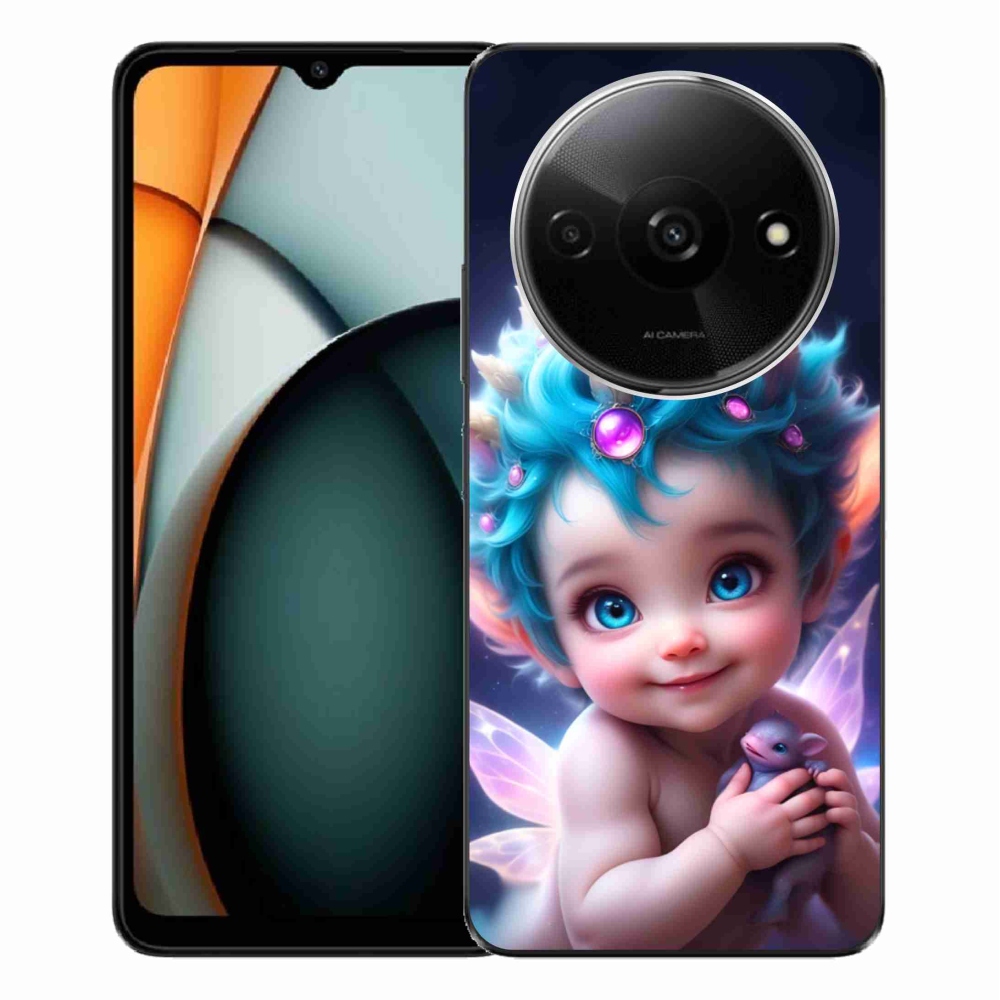 Gelový kryt mmCase na Xiaomi Redmi A3 - dítě s motýlími křídly