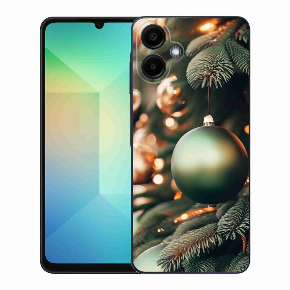 Gelový kryt mmCase na Samsung Galaxy A06 4G - vánoční ozdoby 1