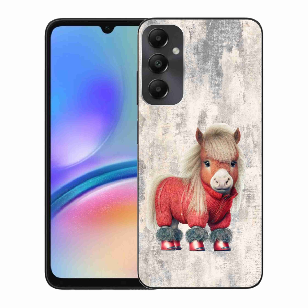 Gelový kryt mmCase na Samsung Galaxy A05s - poník ve svetru