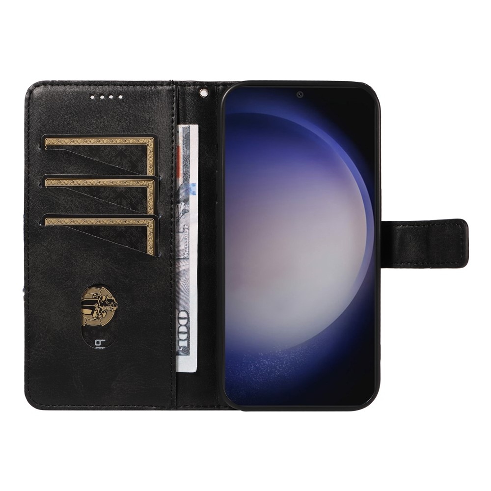 Triangle knížkové pouzdro na Samsung Galaxy S24+/S25+ - černé