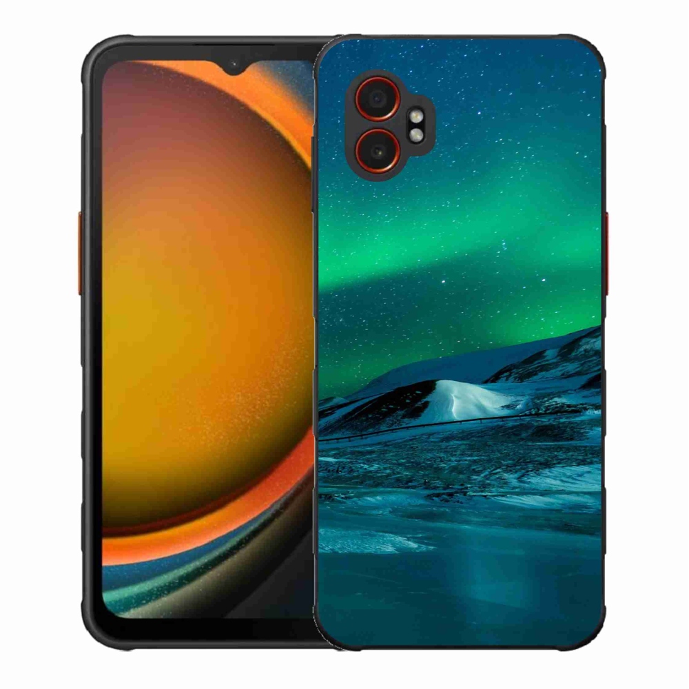 Gelový kryt mmCase na Samsung Galaxy Xcover 7 Pro - polární záře