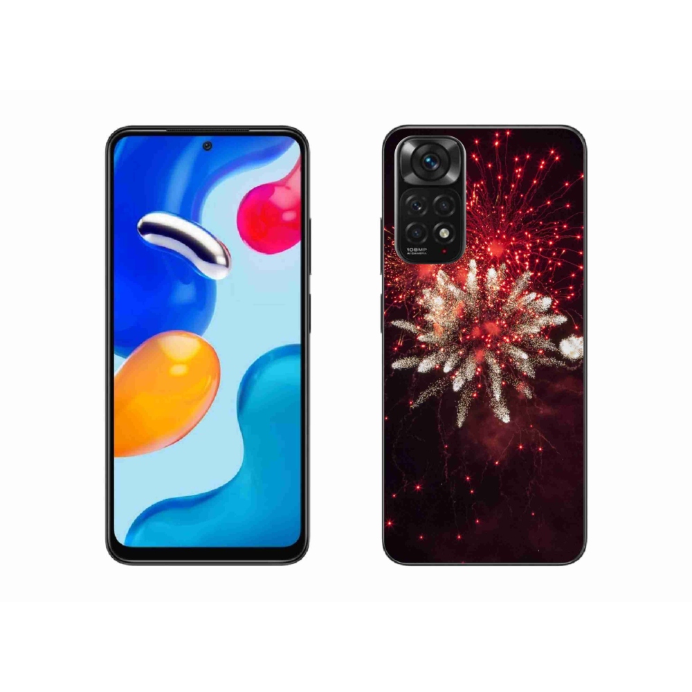 Gelový kryt mmCase na Xiaomi Redmi Note 11S 4G - ohňostroj