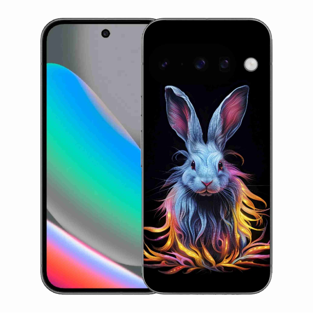 Gelový kryt mmCase na Google Pixel 10 - abstraktní zajíc